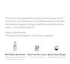 100W Heavy Duty original Slow Juicer Cold Press Juicing Auto Juice-Pulp Separation 400ml Healthy Ice Cream Maker